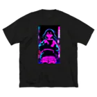 Oni-Giriの#Neon Shibuya ver4 ビッグシルエットTシャツ