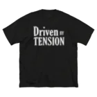 NINA Lifts / YouTubeのDriven By TENSION (WHITE) ビッグシルエットTシャツ