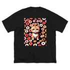 メロンパン猫のドーナツ溢れる猫 Big T-Shirt