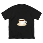 シンプル 組み合わせ用 ファッションのシンプル コーヒー Big T-Shirt