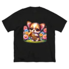 吹奏楽デザインの犬×ユーフォニアム Big T-Shirt