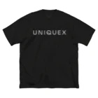 UNIQUEX Inc.のUNIQUEX_TYPO_Wh ビッグシルエットTシャツ