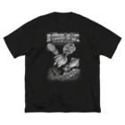 猫と釣り人のFishing_S8_W ビッグシルエットTシャツ