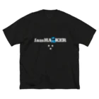 たかっし∵のIamHA■KER(ダークカラー)  ビッグシルエットTシャツ