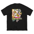 ituko*tukiyama-khの300★月山いつこ作品●みのりのいね■朱の ビッグシルエットTシャツ