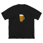 グラフィンのドンウォーリービールハッピー オレンジ白 Big T-Shirt