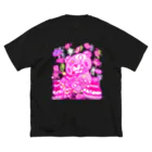 CHAX COLONY imaginariの【各10点限定】いたずらぐまのグル〜ミ〜(8/special2/pink×blackback) Big T-Shirt