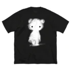 CHAX COLONY imaginariの【各10点限定カラー】いたずらぐまのグル〜ミ〜(7/monowhite) Big T-Shirt