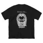 CHAX COLONY imaginariの【各5点限定】アマビエさま(nega/mono) ビッグシルエットTシャツ