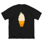 ☀️ひなたぼっくすの🍦光るソフトクリーム ビッグシルエットTシャツ