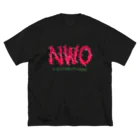 HAKKI MISAKIYAのNWO-ﾆｬﾝｺﾜﾝｺｵｵｻﾜｷﾞ- ビッグシルエットTシャツ