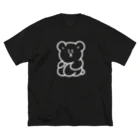 しもんずげーとの体育すわり(ひきこもり) ビッグシルエットTシャツ