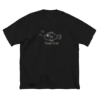 kazukiboxの新鮮な魚 ビッグシルエットTシャツ