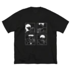 __rippleのThe 4名様 – black Big T-Shirt