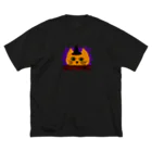 気ままに創作　よろず堂のハロウィンねこ ビッグシルエットTシャツ