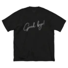 SANKAKU DESIGN STOREのGood Bye! モダン白 ビッグシルエットTシャツ