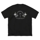 たくてぃ〜の東京魂掴神倶楽部-白- ビッグシルエットTシャツ