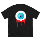 DRIPPEDのBLOOD DRIPPING FROM EYEBALLS -血が滴る目玉- ビッグシルエットTシャツ