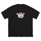 usa100のうきうきかしこい君 ビッグシルエットTシャツ