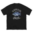 猫と釣り人のISHIGAKIDAI_EB_2CW ビッグシルエットTシャツ