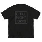 Chill Night Tokyo ClothingのCNT square logo / white ビッグシルエットTシャツ