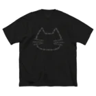 RPG CREATORs 雑貨部門のねこ かわいい (黒＋濃色) ビッグシルエットTシャツ