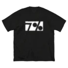 森田GMの絶７Tシャツ（白文字） ビッグシルエットTシャツ