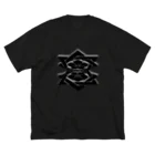 RMk→D (アールエムケード)の桔梗紋3D 黒 Big T-Shirt