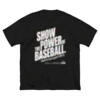 BASEBALL LOVERS CLOTHINGの「見せましょう野球の底力を」白文字Ver. ビッグシルエットTシャツ