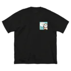 myssimoのねこぎちゃん　～ギター柄の猫～ Big T-Shirt