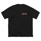 naggyの西川研　黒 ビッグシルエットTシャツ