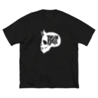 TWINTAIL ONLINE SHOPのTWINTAIL-white skull 루즈핏 티셔츠