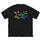 LalaHangeulのつなぐ言葉　~ハングルの接続詞~ ビッグシルエットTシャツ