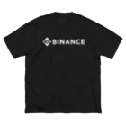 FUNNY JOKESのBINANCE-バイナンス- 白ロゴ Big T-Shirt