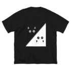 kiito_SUZURIのシロクロ猫 ビッグシルエットTシャツ