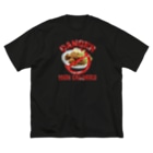 メシテロタイプ（飯テロTシャツブランド）の禁・鶏の唐揚げ Big T-Shirt
