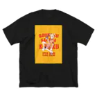 創作酒場喜楽　onlineのきらくちゃん　ライブハウス看板風 ビッグシルエットTシャツ