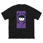 悪だくみファミリーのドット絵　悪だくみキッズくん ビッグシルエットTシャツ