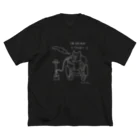 LAPLACEの毎日シーシャネコ（濃色） ビッグシルエットTシャツ