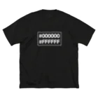 Black&WhiteのBlack&WhiteカラーコードTシャツ ビッグシルエットTシャツ