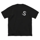 ScolopendraのScolopendraロゴ 白 ビッグシルエットTシャツ