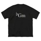 13ackgroundmusicの♭Gm ビッグシルエットTシャツ