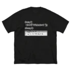 Julia-AllanのJavaScriptはうごきたくないです ビッグシルエットTシャツ