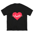 ＰａＮのHeart ECG ビッグシルエットTシャツ