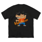 mincruのHALLOWEEN_オオカミ男 ビッグシルエットTシャツ