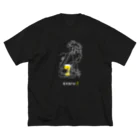 ビールとアート TM-3 Designの名画 × BEER（写楽）白線画 ビッグシルエットTシャツ