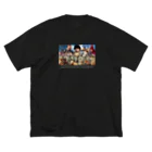 [サイコブレイカー洸]の集合絵タイトル付き ビッグシルエットTシャツ