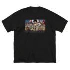 [サイコブレイカー洸]の集合絵グリッチ ビッグシルエットTシャツ