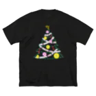 LalaHangeulのハングルでクリスマスツリー Big T-Shirt