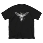 Alba spinaのドクロスペードの蜂 濃色生地 ビッグシルエットTシャツ
